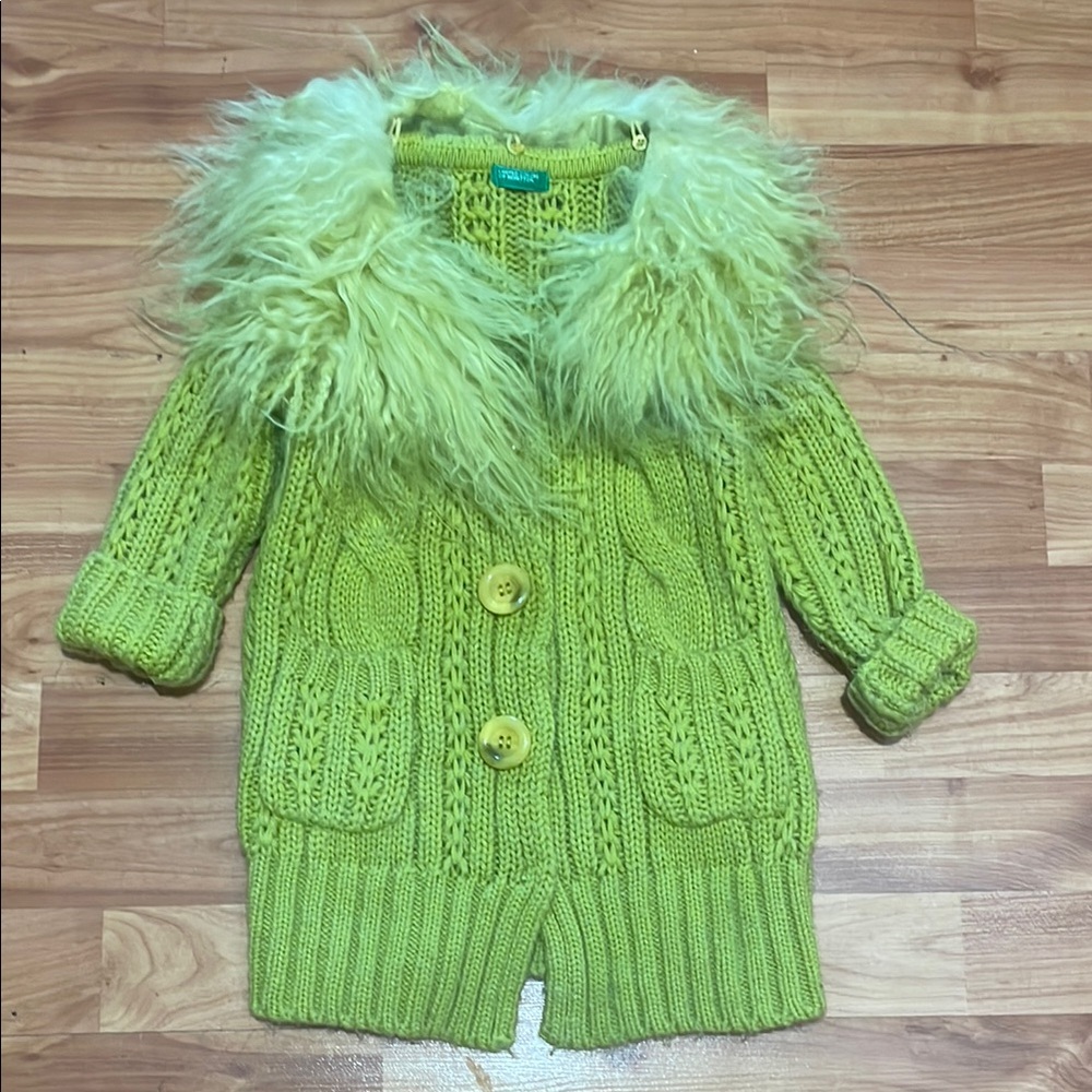 United Colors Of Benetton Green Kids Sweater